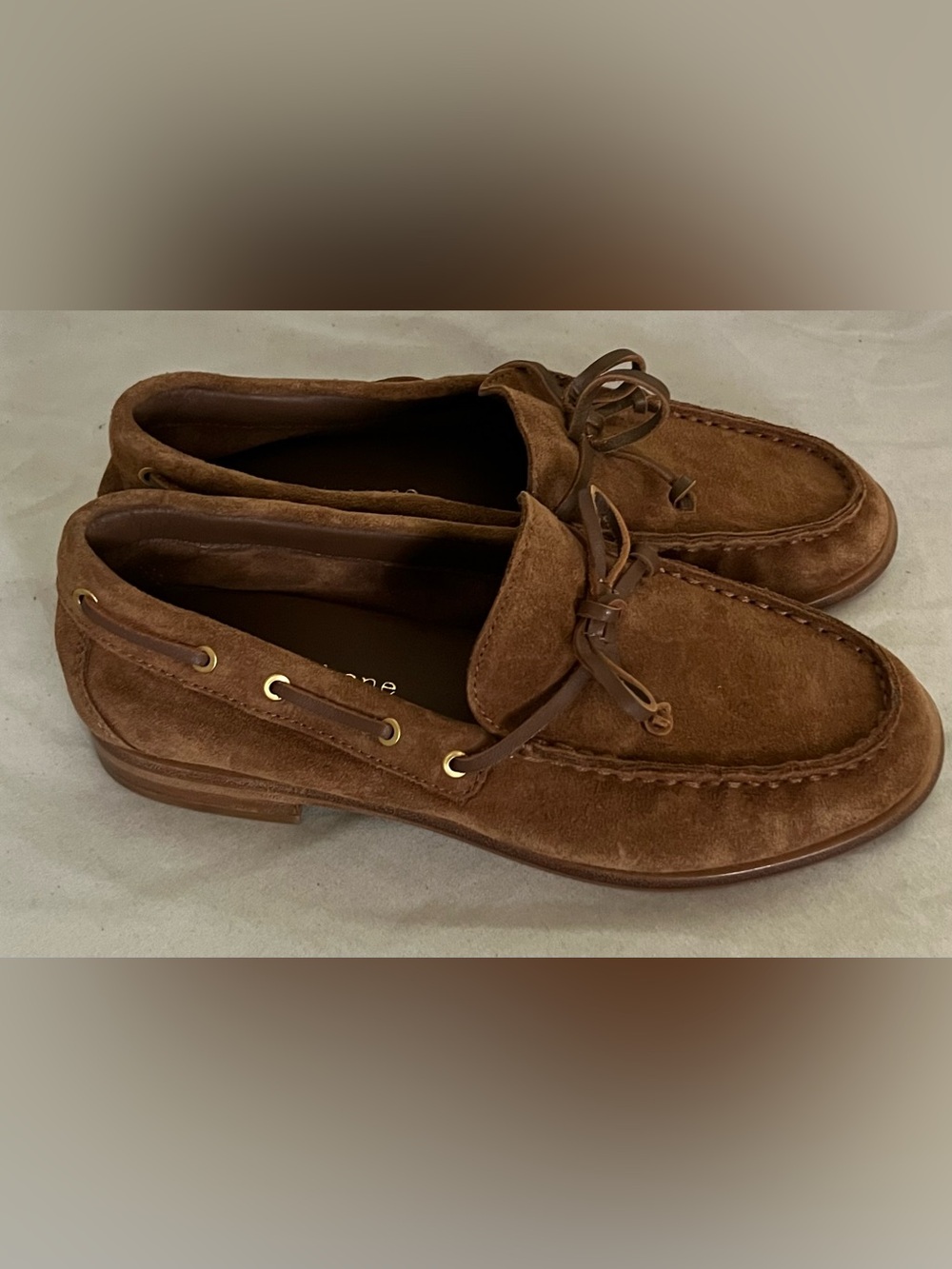 Rag & Bone CARTER BROWN SUEDE BOAT SHOE LOAFER 7.5 $328 - Picture 9 of 10